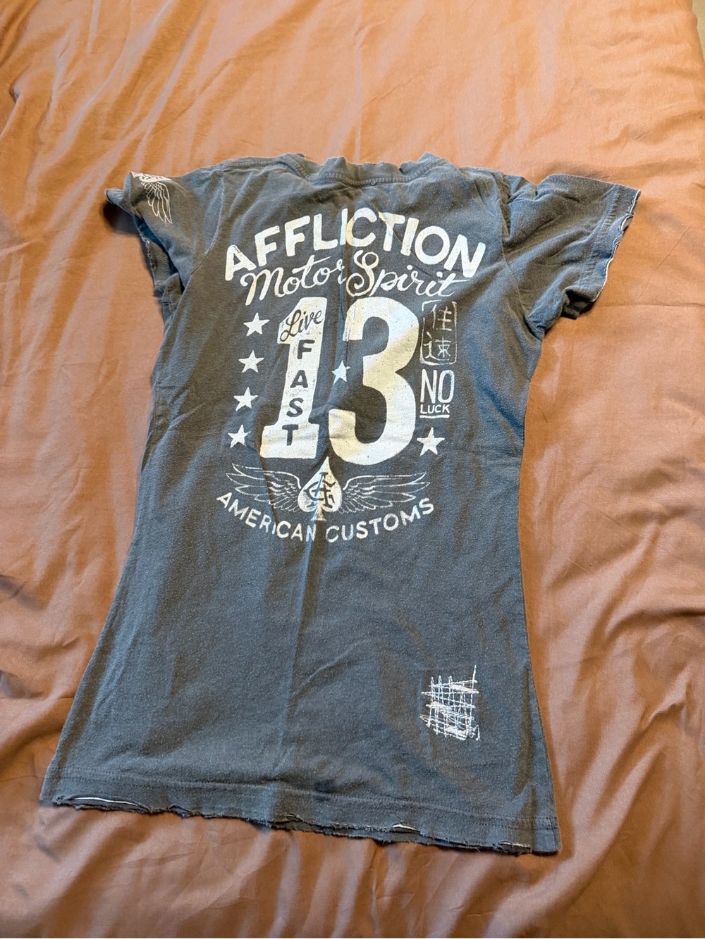 Affliction Graphic 'Motor Spirit' Short Sleeve Tee - Picture 3 of 3
